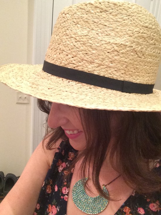 Summer Style: Floral Romper and Floppy Fedora 