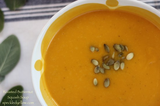 Healthy Roasted Butternut Squash Soup!