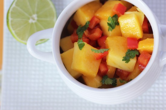 Thai Tofu Lettuce Wraps with Mango Salsa and Peanut Sauce